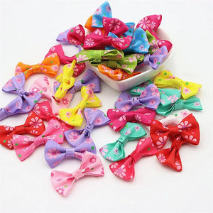 100pcs Ribbon Bow Hair Accessories for Girls Clip Hairpin 2cmx3.5cm