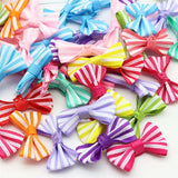 100pcs Ribbon Bow Hair Accessories for Girls Clip Hairpin 2cmx3.5cm