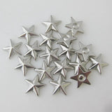 14MM Star Slice Flatback Buttons Gold 100Pcs