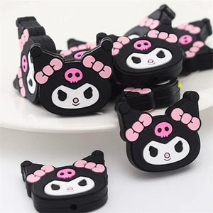 10pcs Kuromi Silicone Focal Beads For DIY Jewelry Making