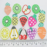 20MM Flatback Clay Rubber Slice Fruit Styles Mix 30Pcs DIY Crafts Accessories