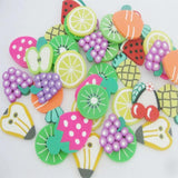 20MM Flatback Clay Rubber Slice Fruit Styles Mix 30Pcs DIY Crafts Accessories