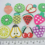 20MM Flatback Clay Rubber Slice Fruit Styles Mix 30Pcs DIY Crafts Accessories