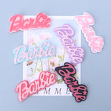 15pcs Double Letter Resin Ornament DIY Craft Supplies Arts Decor