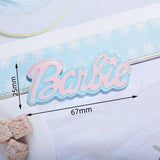 15pcs Double Letter Resin Ornament DIY Craft Supplies Arts Decor