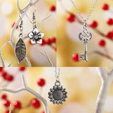 100PCS Tibetan Silver Metal Charms Pendants DIY for Necklace Bracelet