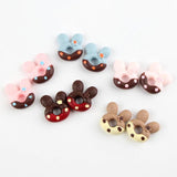 20Pcs Cartoon Donuts Resin Ornaments DIY Craft Supplies for Kids