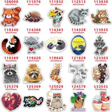 30pcs Cute Animals Acrylic Flatback Resins for DIY Gift Accessories