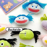 8pcs Cartoon Plush Ugly Girls DIY Cotton-filled Accessories