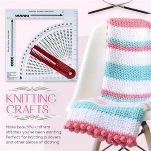 Knitting Needle Gauge Converter Calculator Ruler Sewing Accessories Tools