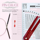 Knitting Needle Gauge Converter Calculator Ruler Sewing Accessories Tools