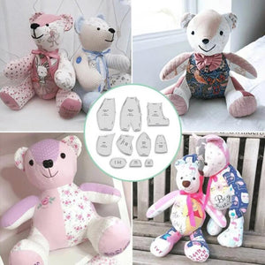 10Pcs Memory Bear Template Ruler Set 10/12/15 Inch Beginner Sewing Material Acry