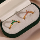 Dainty CZ Ring Stainless Steel Jewelry For Women Christmas Gift