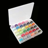 Sewing Machine Bobbins Spools Set with Thread Organizer Box