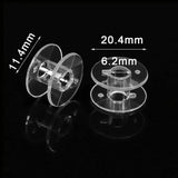 Sewing Machine Bobbins Spools Set with Thread Organizer Box