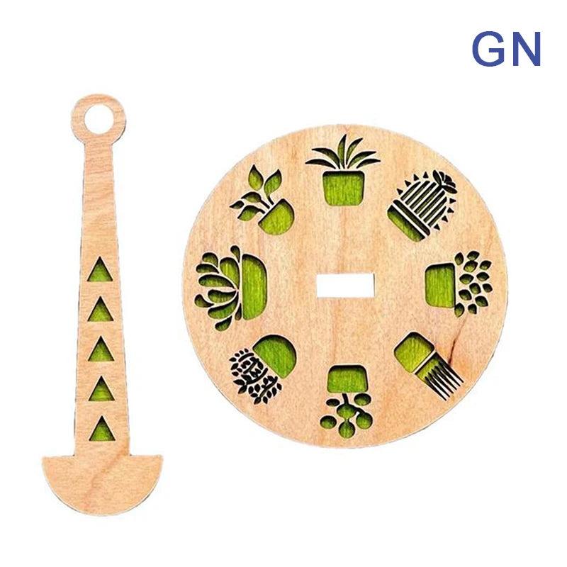 Portable Wood Yarn Holder for Knitting Crochet Organizer Craft