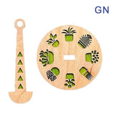 Portable Wood Yarn Holder for Knitting Crochet Organizer Craft