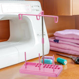 Cast Iron Thread Stand Adjustable Thread Bobbin with Plastic Base
