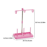 Cast Iron Thread Stand Adjustable Thread Bobbin with Plastic Base