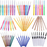 Colorful Soft Plastic Crochet Hooks Set 2.5mm-6mm