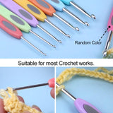 Colorful Soft Plastic Crochet Hooks Set 2.5mm-6mm