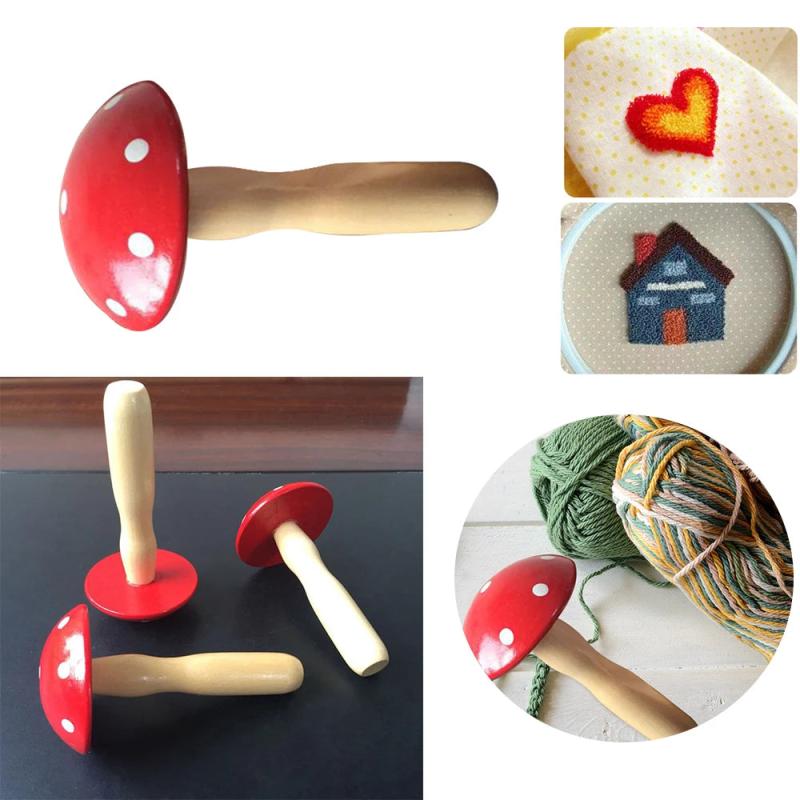 Wooden Mushroom Darning Patch for Clothes Socks Repair