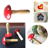 Wooden Mushroom Darning Patch for Clothes Socks Repair