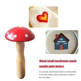 Wooden Mushroom Darning Patch for Clothes Socks Repair