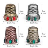 SHWAKK Vintage Sewing Thimble For Embroidery Finger Protector