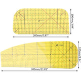 G5AB Sewing Ruler Hot Ironing Ruler Patch Tailor Craft DIY Sewing Supplies