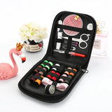 Sewing Kit Box Needles Thread Scissor Set for Quilting Stitching 