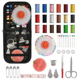 Sewing Kit Box Needles Thread Scissor Set for Quilting Stitching 