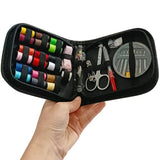 Sewing Kit Box Needles Thread Scissor Set for Quilting Stitching 