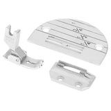 3Pcs Sewing Machine Needle Plate Presser Foot Kit Set