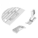 3Pcs Sewing Machine Needle Plate Presser Foot Kit Set