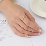 Anslow Sun Moon Adjustable Finger Rings Fine Party Jewelry Christmas Gift