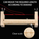 Red Rope Bracelet Braiding Frame Tool