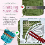 Knitting Needle Gauge Converter Ruler Sewing Tool