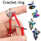 DIY Knitting Accessories Ring Thread Wrapped Rings Loop Wire Winder Crochet Wire