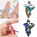 DIY Knitting Accessories Ring Thread Wrapped Rings Loop Wire Winder Crochet Wire
