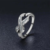 Crystal Wedding Ring for Women Bridal Gift Engagement Ring
