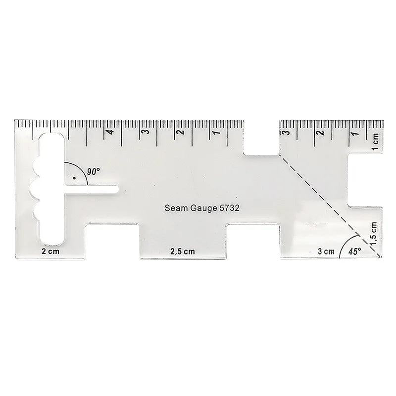 Metal Seam Measuring Gauge Quilting Ruler