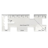 Metal Seam Measuring Gauge Quilting Ruler