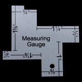 Metal Seam Measuring Gauge Quilting Ruler