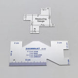 Metal Seam Measuring Gauge Quilting Ruler