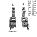 Industrial Flatcar Presser Foot Plastic/Steel Edge Guide DIY Sewing Machine