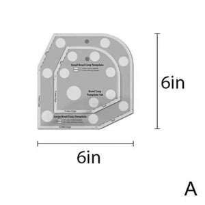 Acrylic Bowl Cozy Template Cutting Ruler Set