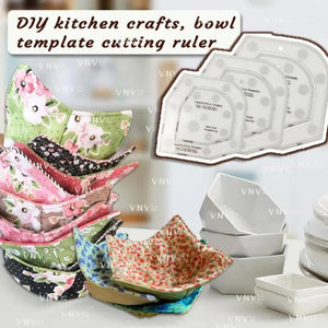 Acrylic Bowl Cozy Template Cutting Ruler Set