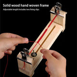 DIY Bracelet Red Rope Solid Wood Braiding Tool