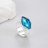 Anslow Colorful Rhomboid Lady Ring For Wedding Engagement